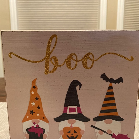 Halloween Gnome Sign, Halloween Witch Gnome Wood Sign, Halloween Gnome Decor - Picture 4 of 16